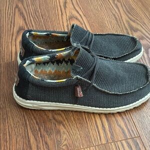 Hey Dude Black Slip-On Shoes